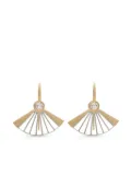 NIKOLLE RADI 18kt yellow gold Vintage Fan diamond earrings