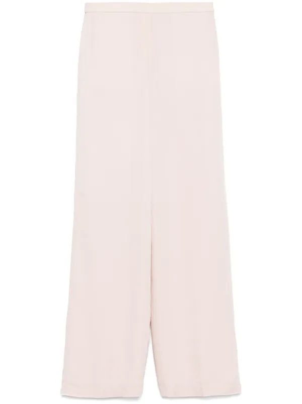 Theory Silk Trousers in Pink