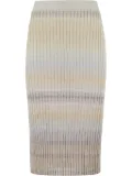 Missoni ribbed-knit skirt - Neutrals