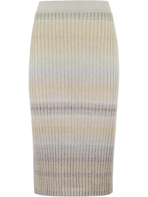 Missoni falda tejida de canalé