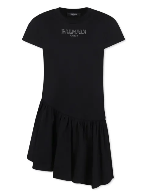 Balmain Kids logo-embellished dress