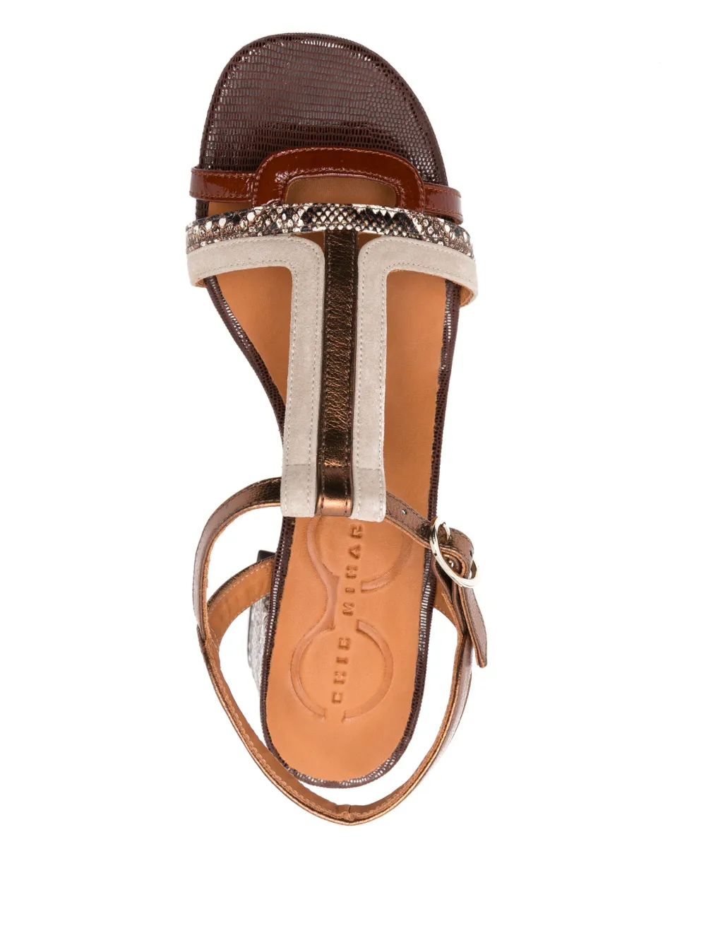 Chie Mihara 55mm Laluce sandals Brown