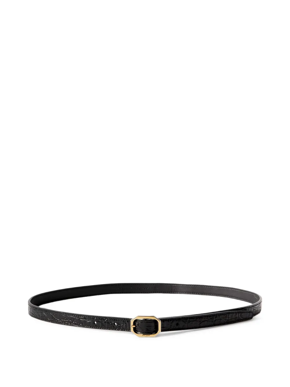 Saint Laurent cinturón con logo grabado | negro | Image 1