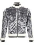 Palm Angels x Moncler x Palm Angels chenille zip-up sweashirt - Grey