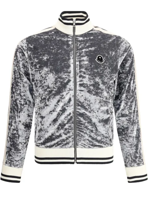 Palm Angels x Moncler x Palm Angels chenille zip-up sweashirt