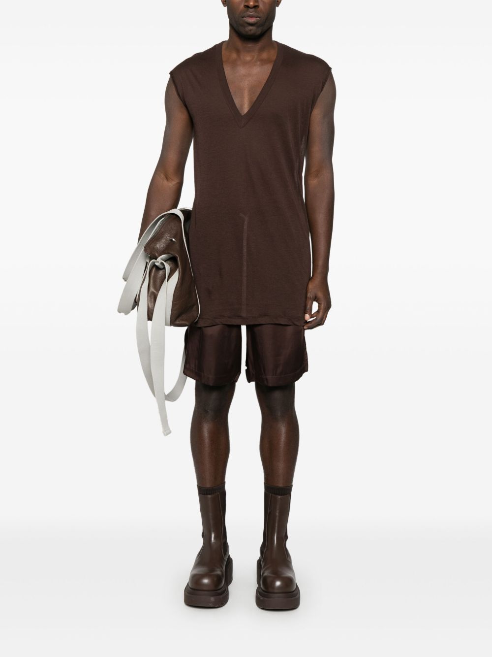 Rick Owens Boxershorts met trekkoord - Bruin