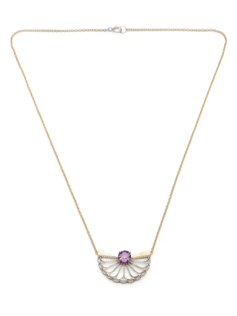 NIKOLLE RADI 18kt yellow gold Stellation sapphire necklace
