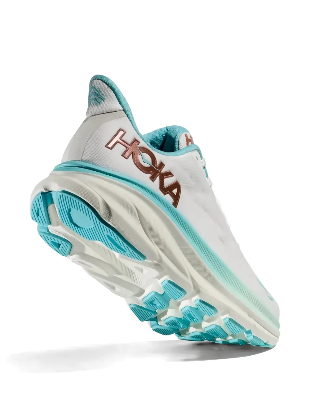 HOKA Clifton 9 "Frost Rose Gold" sneakers Wit