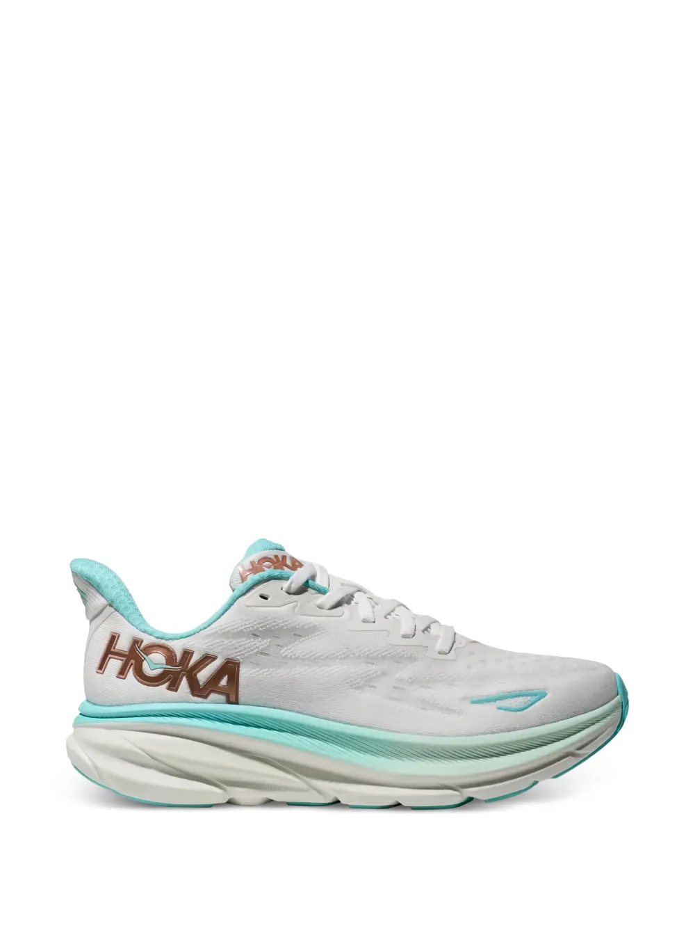 HOKA Clifton 9 "Frost Rose Gold" sneakers Wit