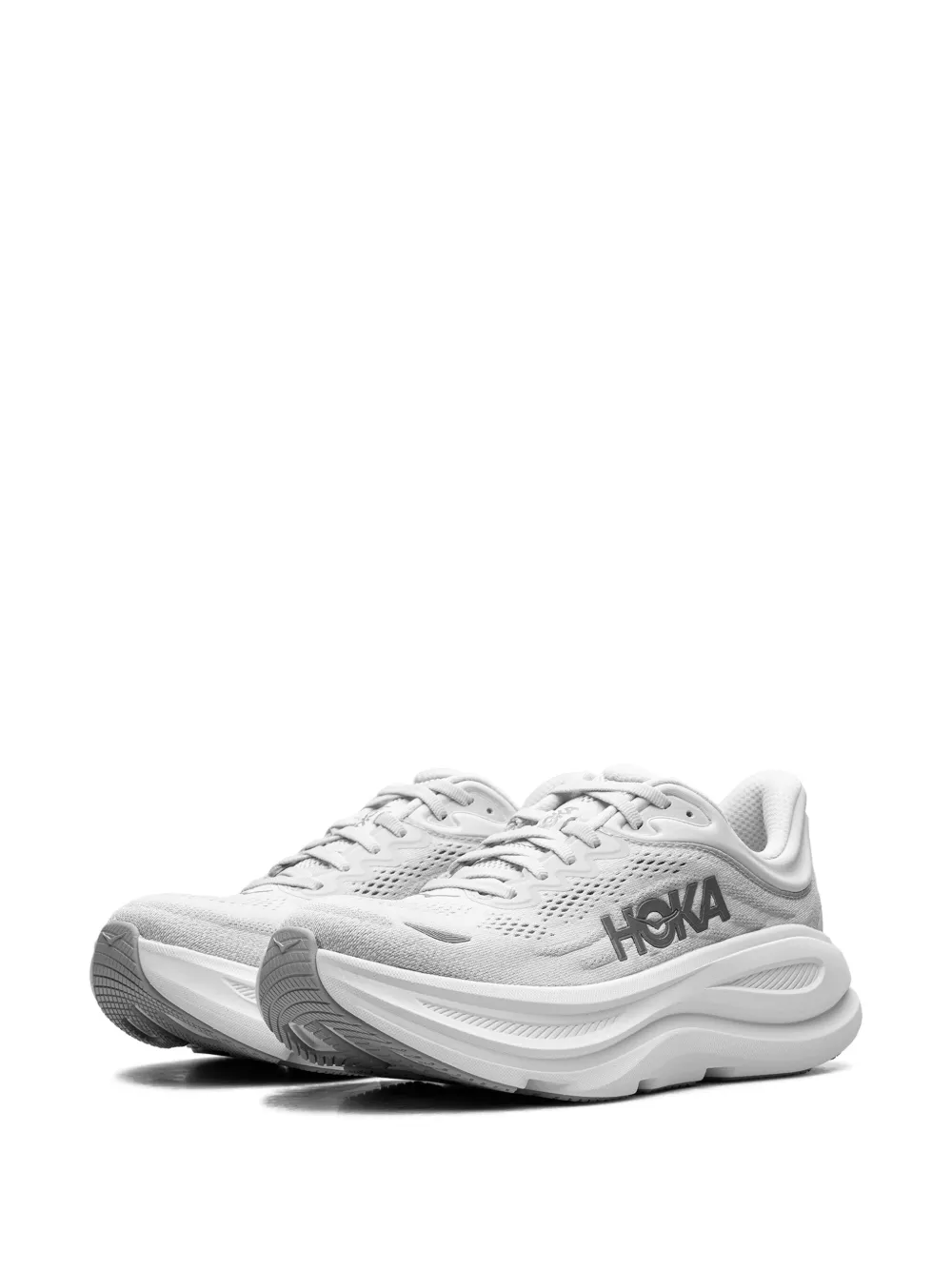 HOKA Bondi 9 sneakers met logoprint - Grijs