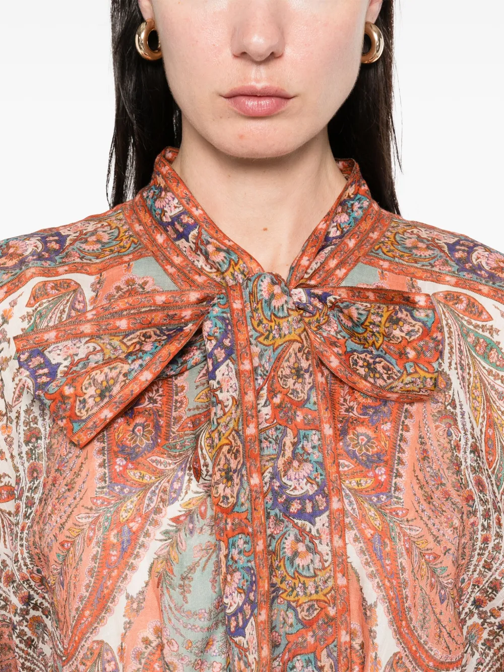 ZIMMERMANN Rhiannon mini-jurk Beige