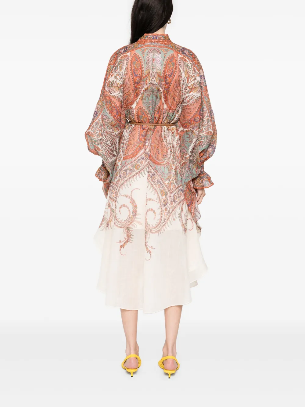 ZIMMERMANN Rhiannon mini-jurk Beige