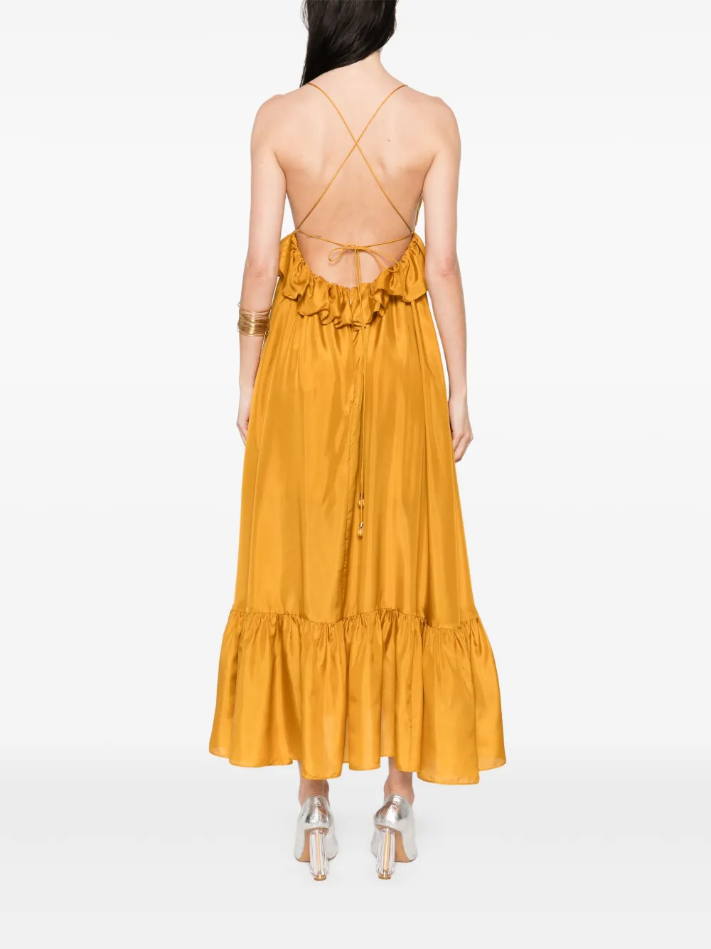 ZIMMERMANN Rhiannon maxi-jurk Geel