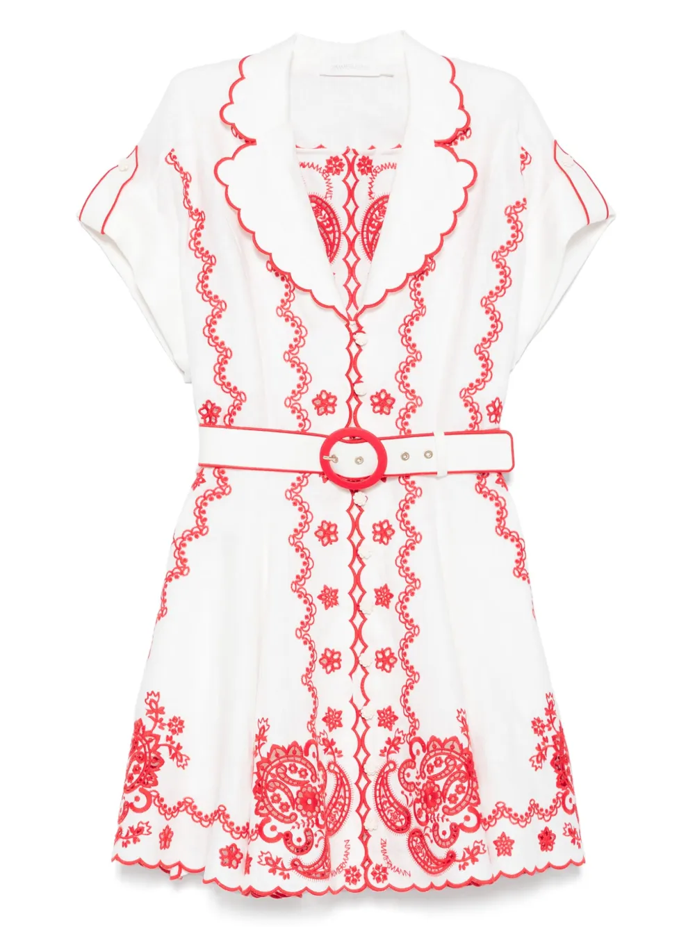 Lucky Embroidered mini dress