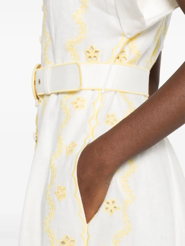 white christmas dresses Lucky Denim Midi Dress by ZIMMERMANN main image 1