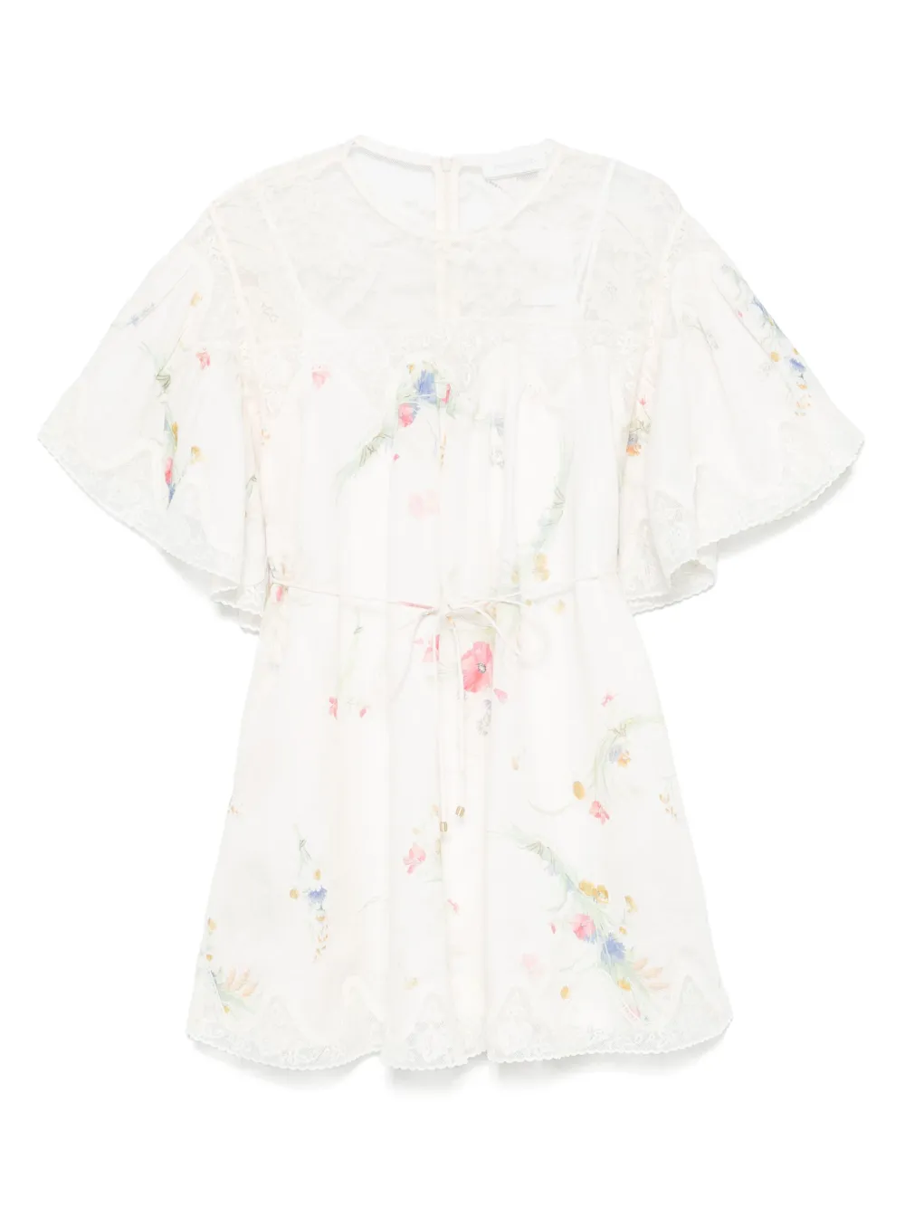 ZIMMERMANN Jurk met kant Wit