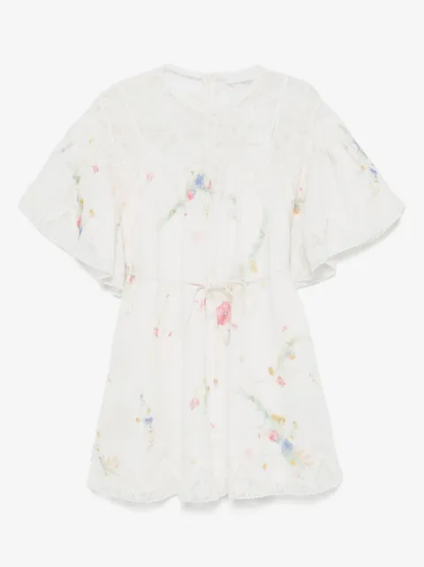 ZIMMERMANN Lucky lace-trim mini dress