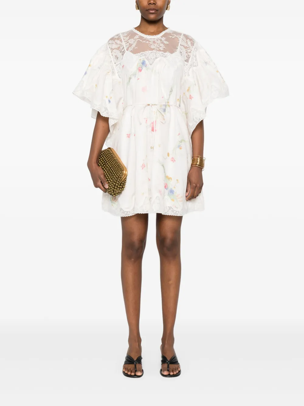 ZIMMERMANN lace-trim dress - Wit