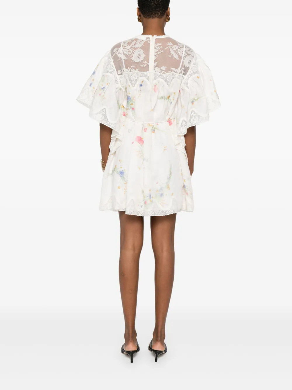 ZIMMERMANN Jurk met kant Wit