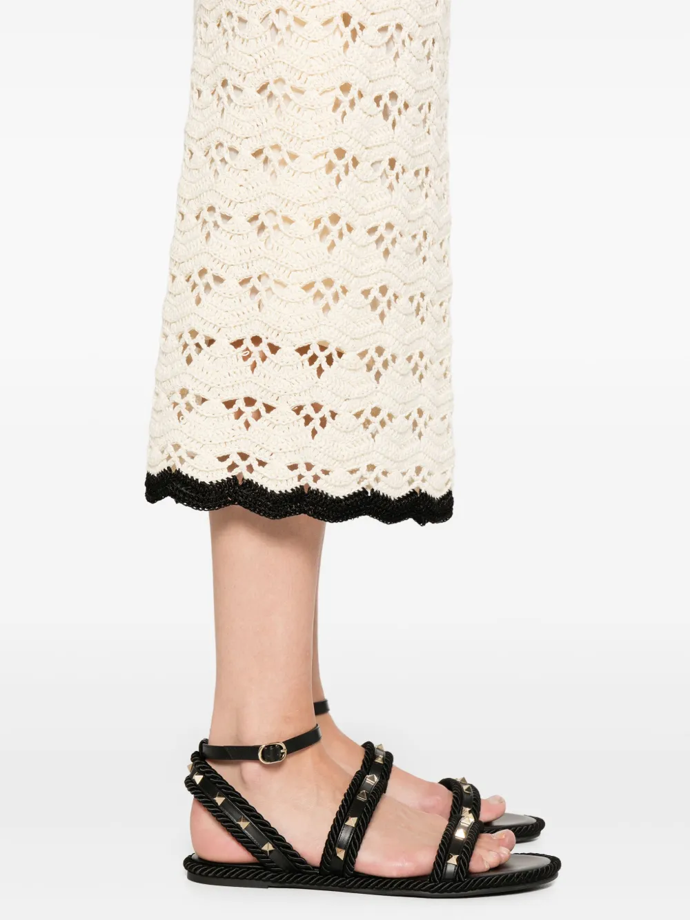 ZIMMERMANN Rhiannon midi-rok Beige