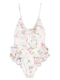 ZIMMERMANN Lucky Waterfall swimsuit - White