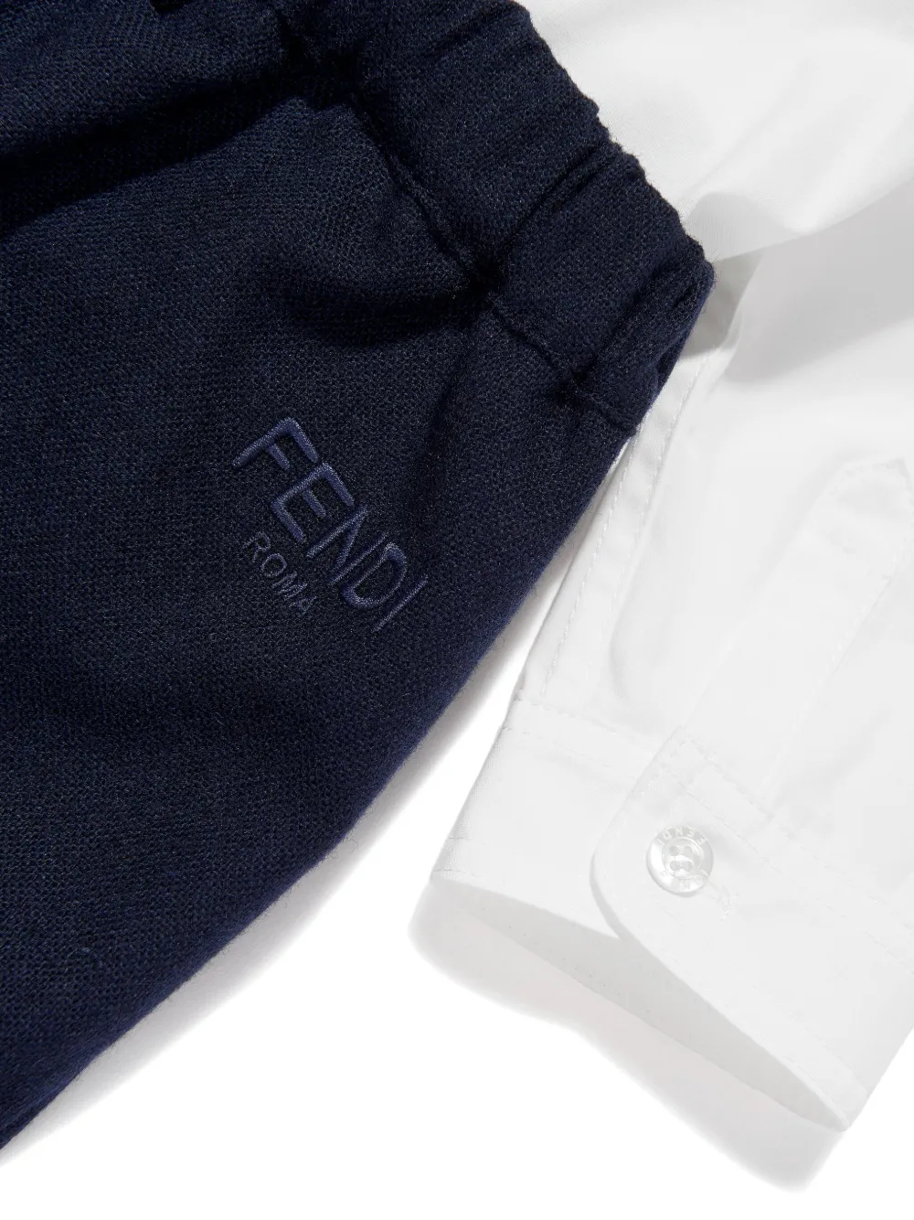 Fendi Kids T-shirt en shorts Wit