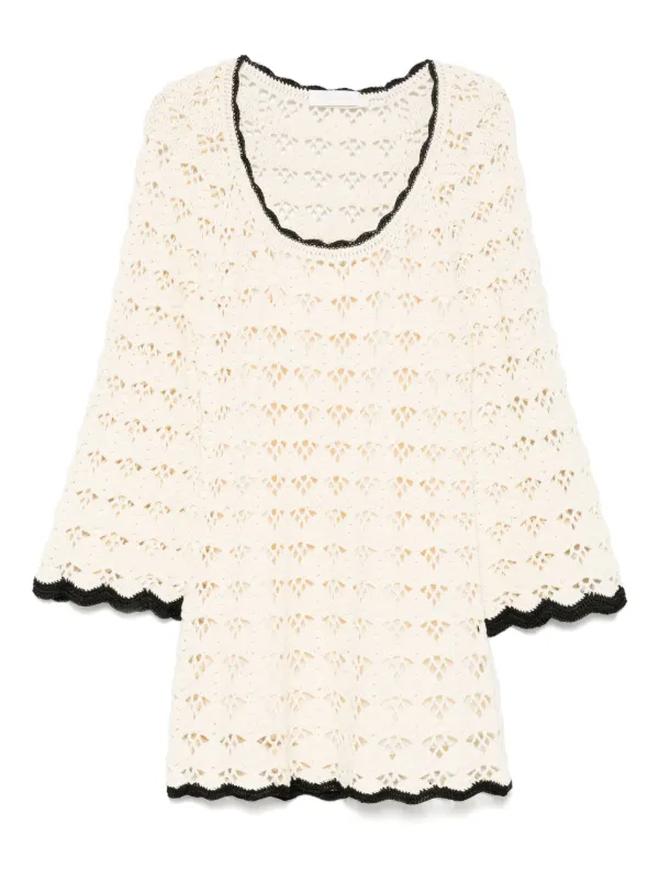 ZIMMERMANN Rhiannon Midi Dress | Neutrals | FARFETCH