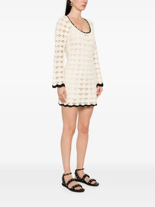 ワンピース Zimmermann Zimmermann Rhiannon Midi Dress ZIMMERMANN Rhiannon Midi Dress | Neutrals | FARFETCH