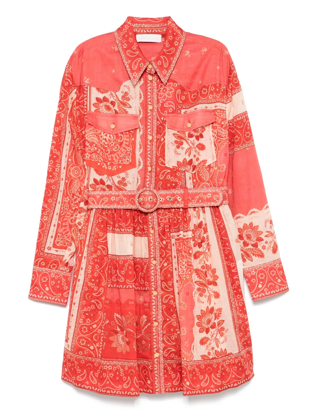 ZIMMERMANN Lucky mini dress Rood