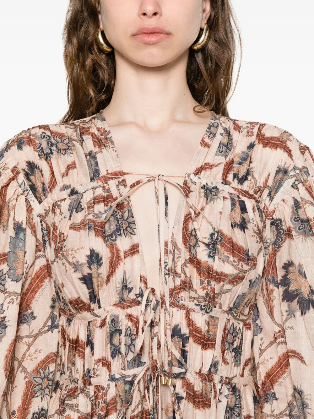ZIMMERMANN Ascension maxi-jurk Beige