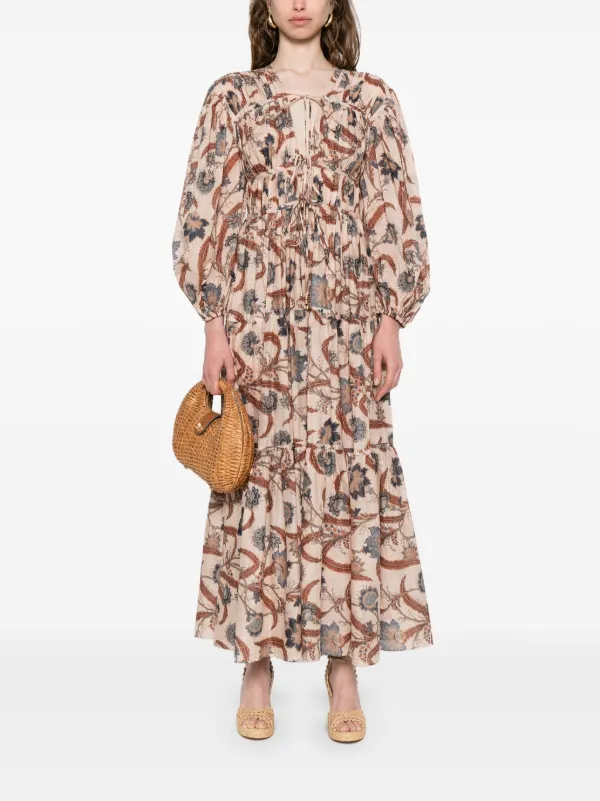 zimmermann ascension midi dress Zimmermann Ascension Plunge Midi Dress