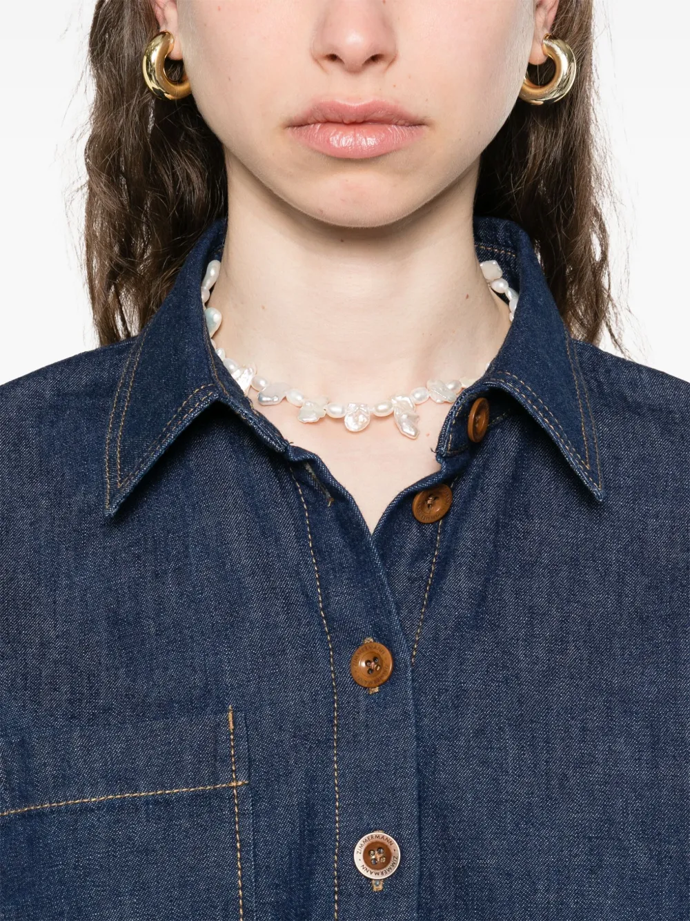 Shop Zimmermann Rhiannon Shirt In Blue