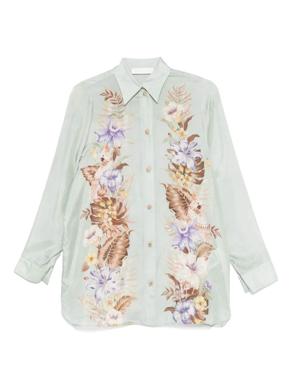 ZIMMERMANN Zijden blouse Groen