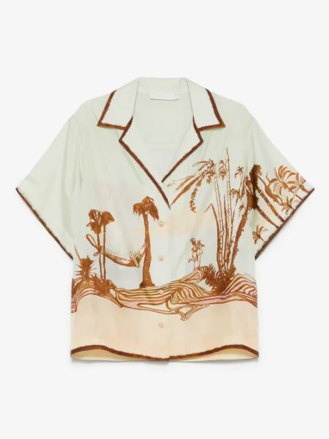 ZIMMERMANN Coco silk shirt