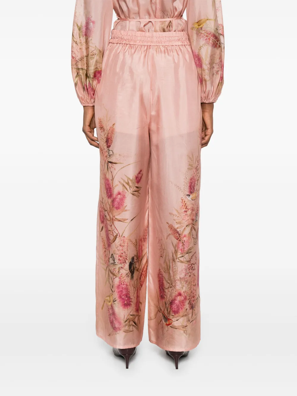 Zimmermann Cascadian Silk Wide Leg Pants