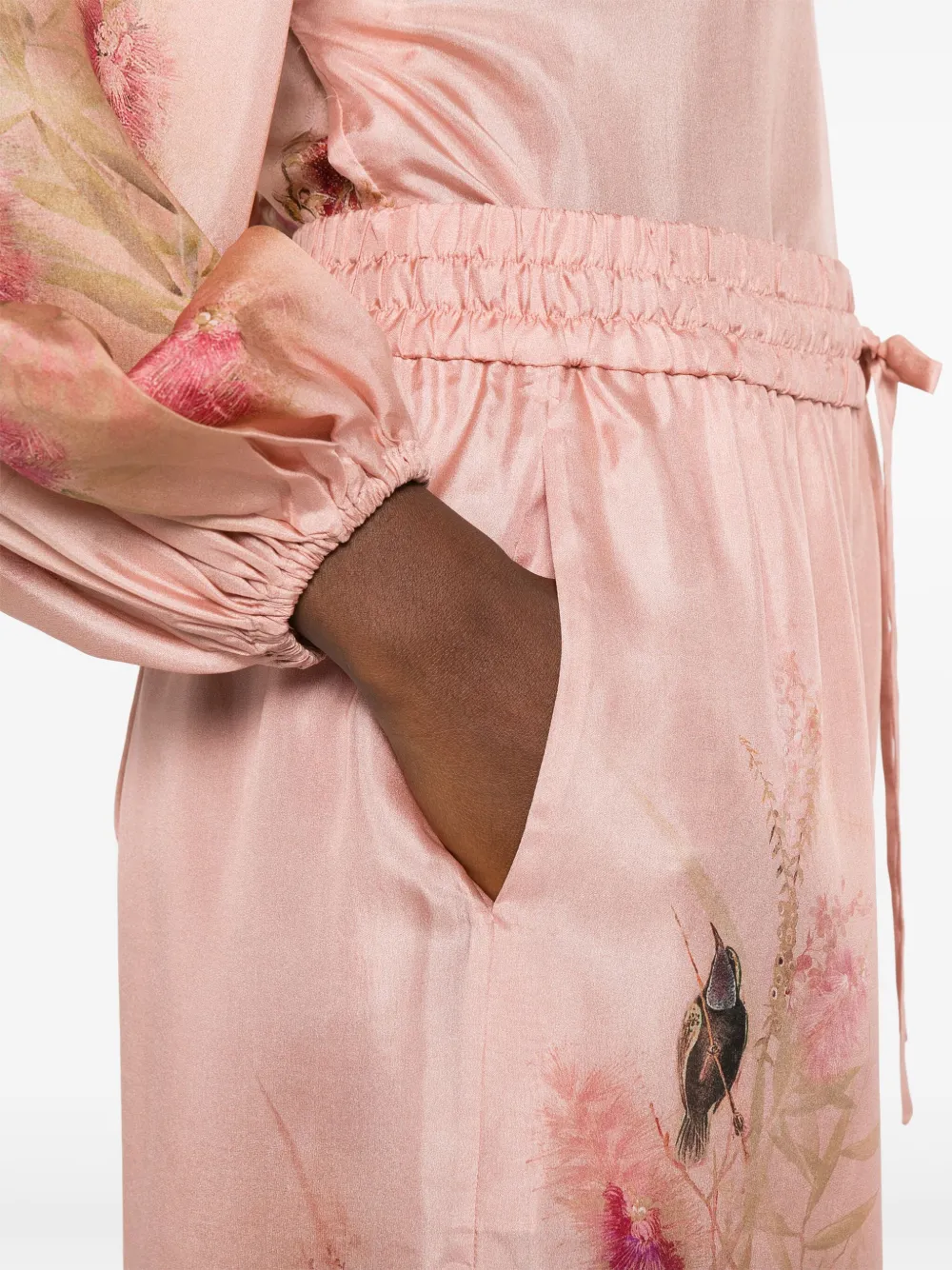 Zimmermann Cascadian Silk Wide Leg Pants