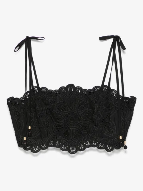 ZIMMERMANN top corto Rhiannon con bordado