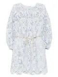 ZIMMERMANN Coco Lace mini dress - Blue