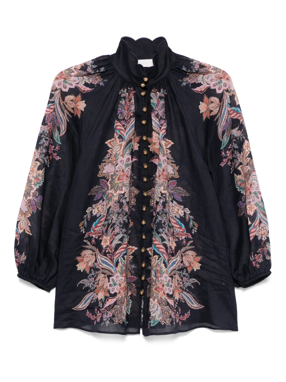 ZIMMERMANN Rhiannon Billow blouse Blauw