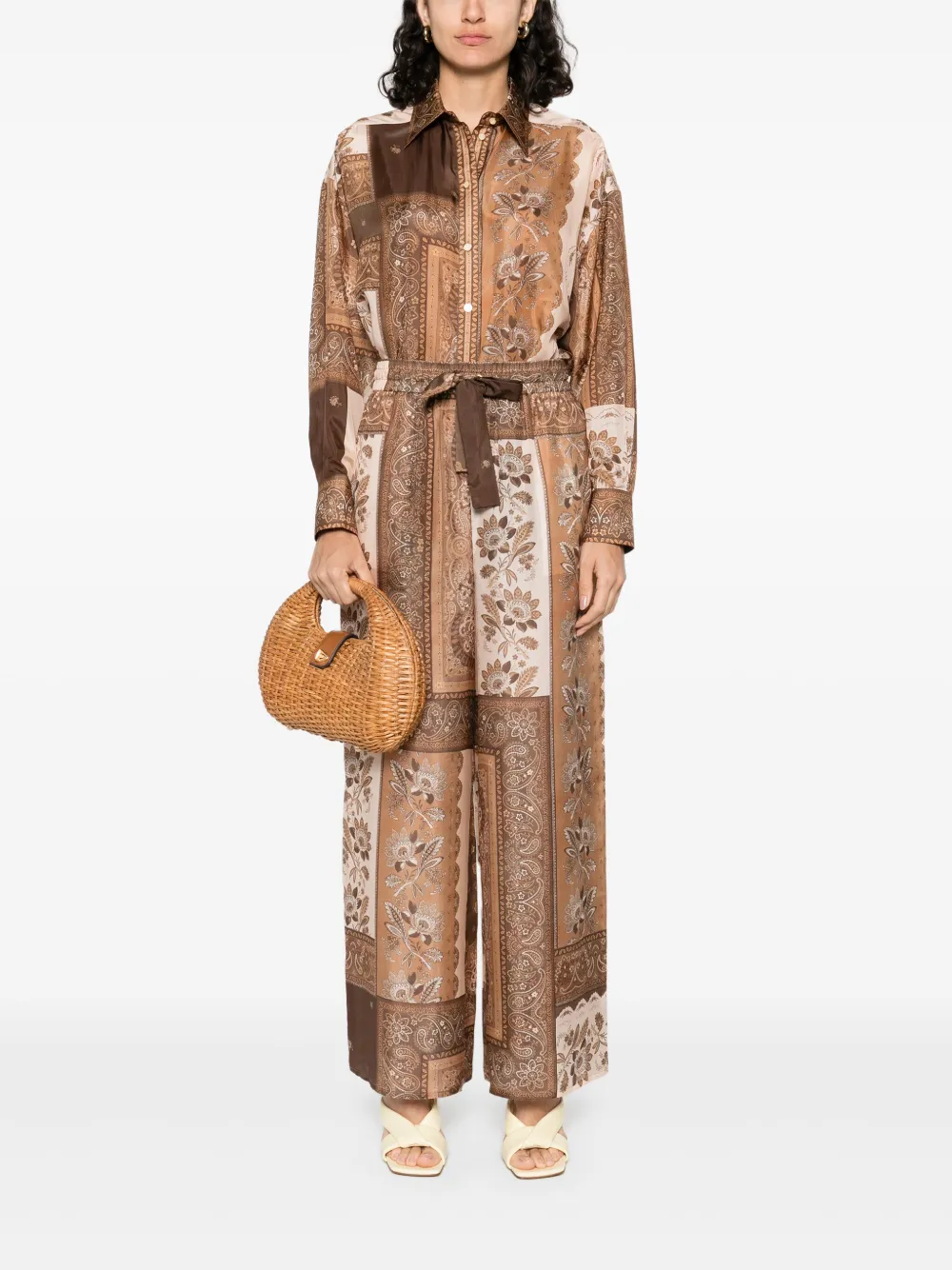 ZIMMERMANN Lucky shirt - Bruin