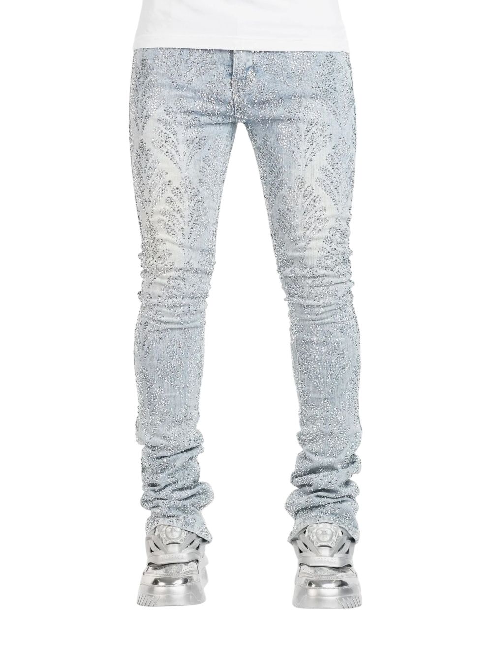 GUAPI embellished skinny jeans - Blauw