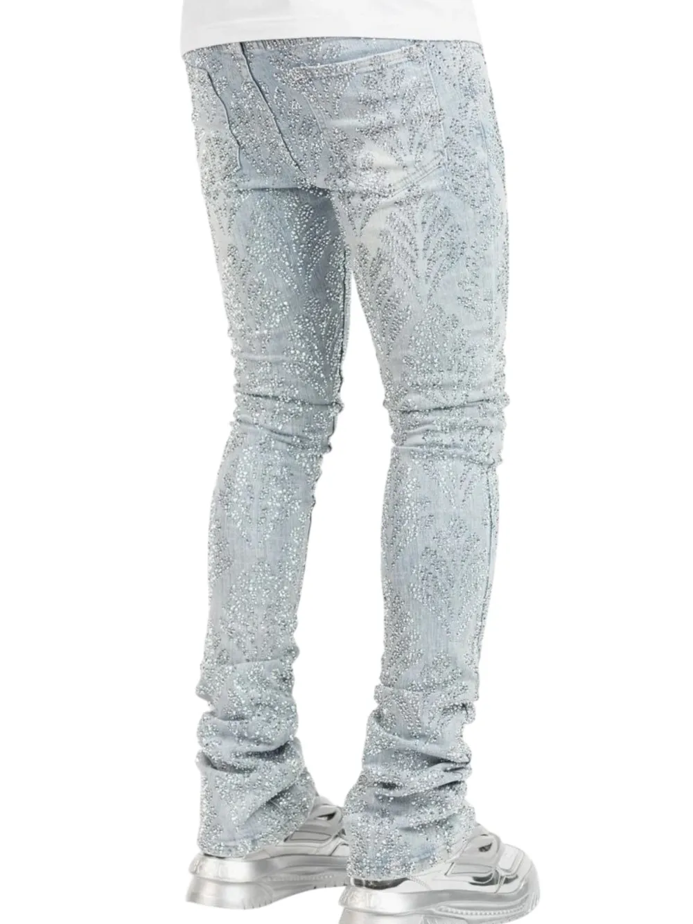 Guapi Embellished Skinny Jeans In Blue