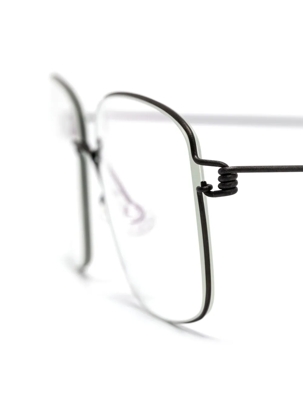 Shop Lindberg Augusto Glasses In グレー