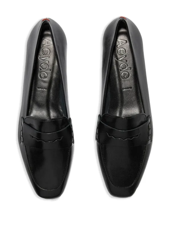 【関税込み】Aeyde ブラック Alfie レザー ローファー Aeyde Alfie Loafers | Black | FARFETCH