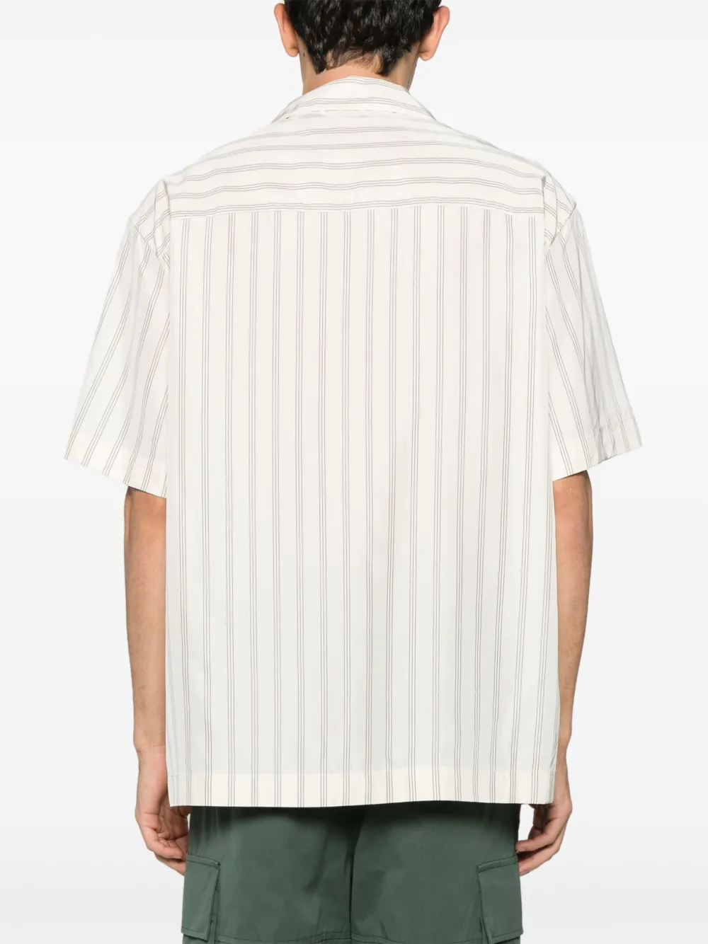 Jil Sander Gestreept overhemd Beige