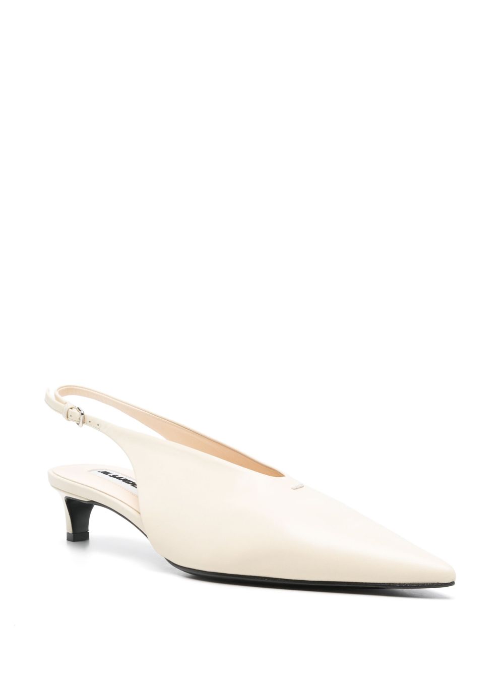 Jil Sander Leren pumps - Beige