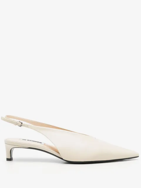 Jil Sander 40mm leather pumps