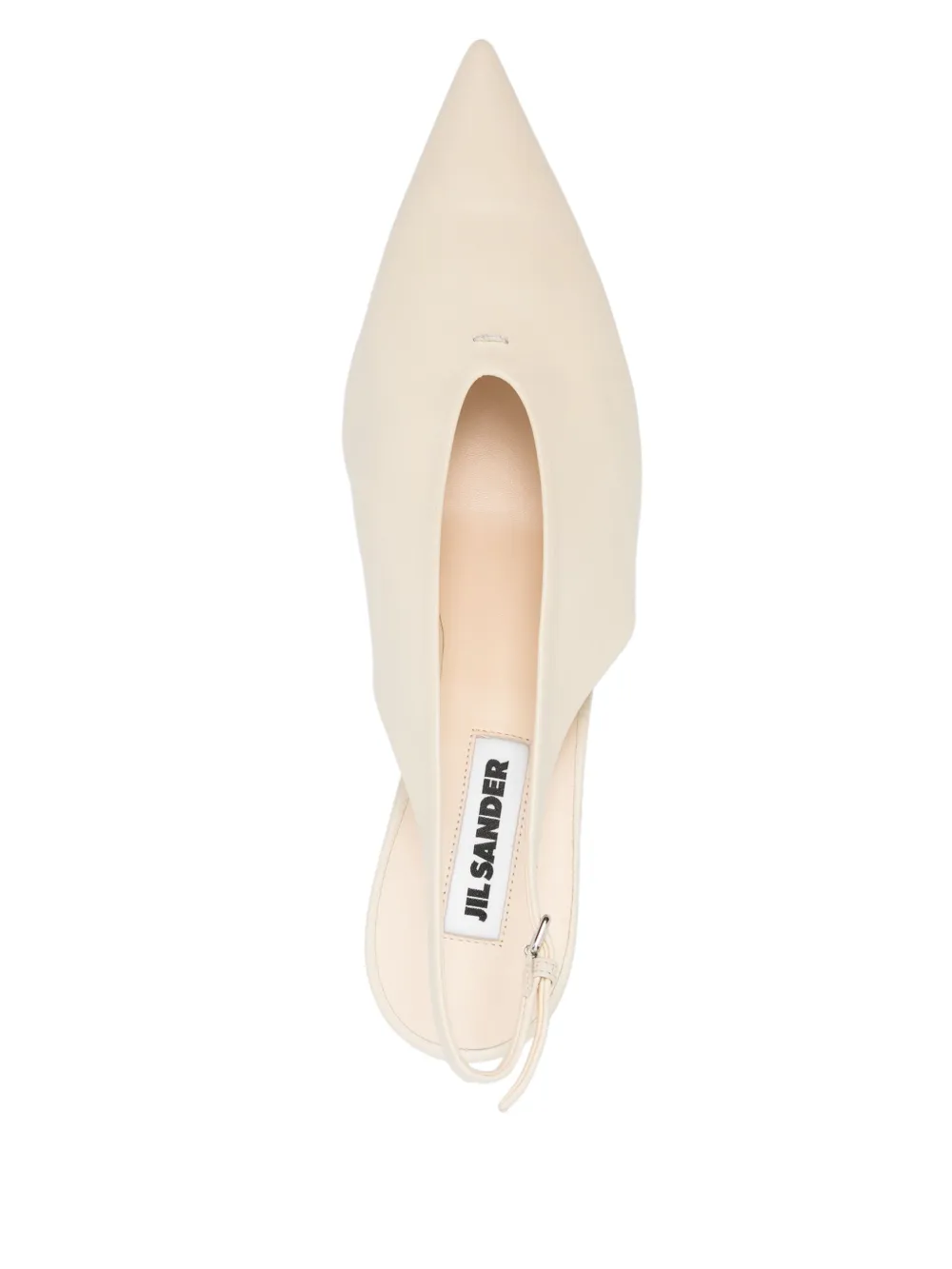 Jil Sander 40mm leather pumps Neutrals