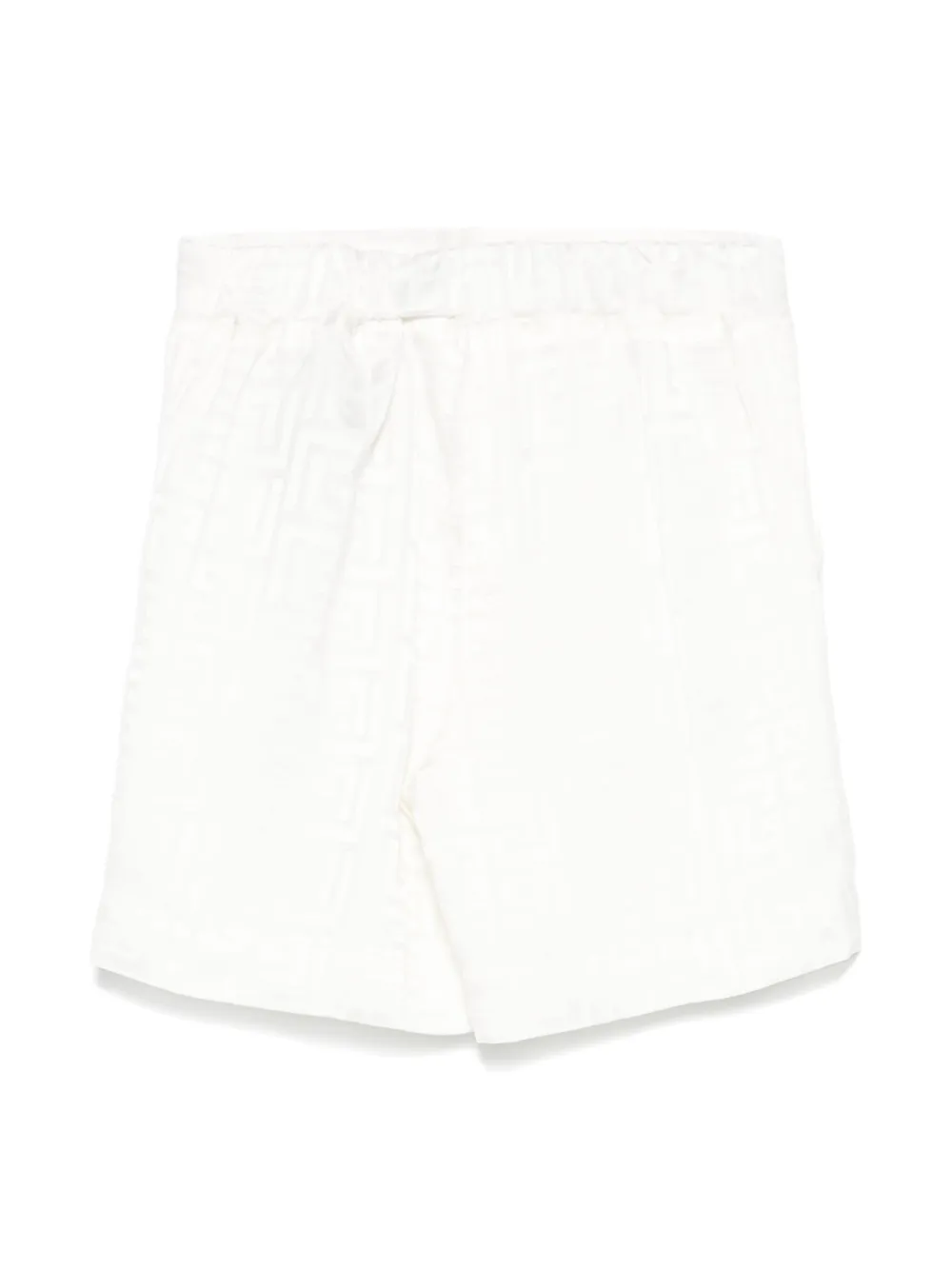 Balmain Kids Shorts met jacquard - Wit