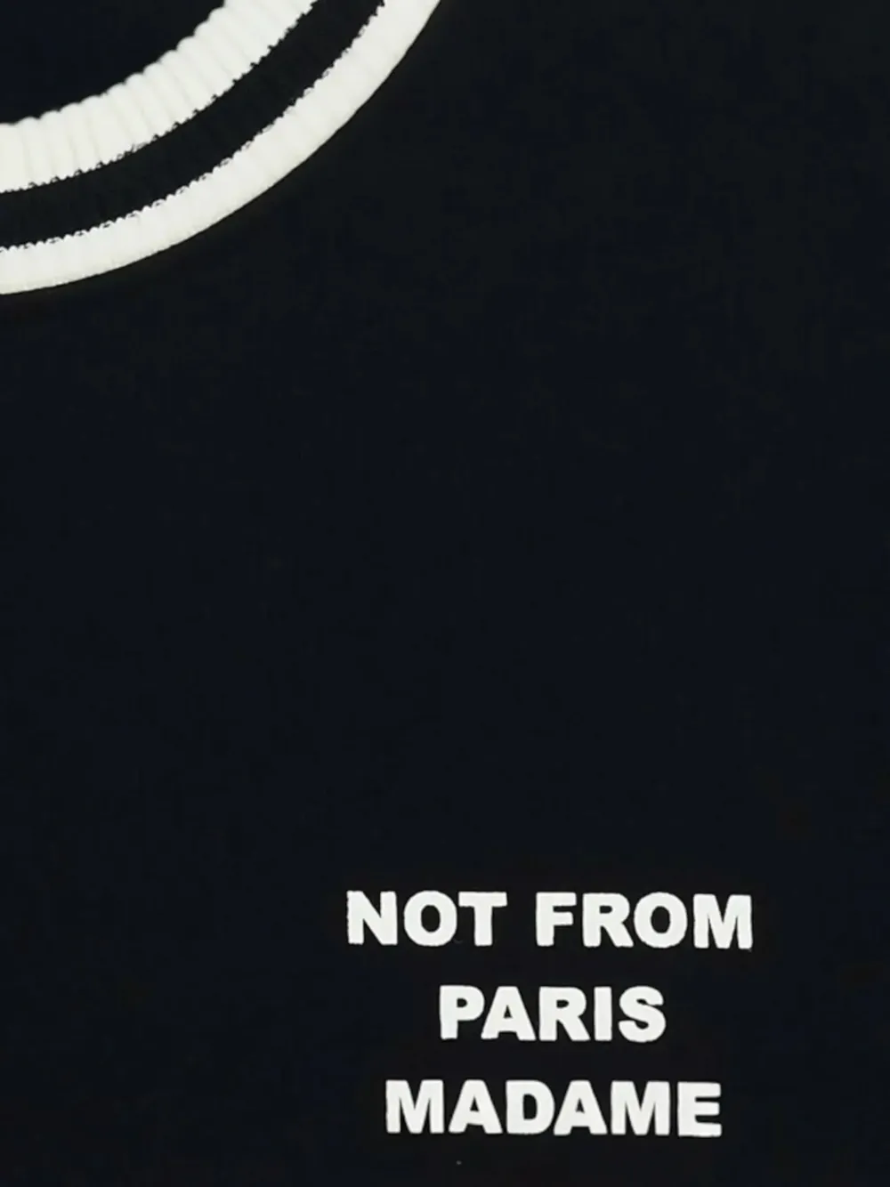 Drôle De Monsieur Le Sweatshirt Slogan Sports sweater Zwart
